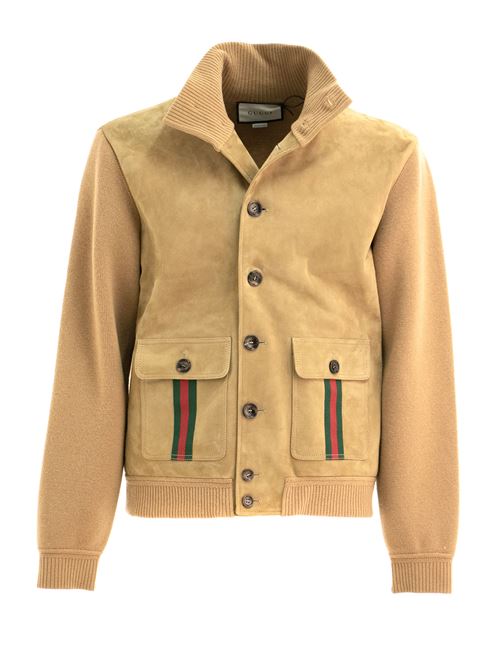 Bomber in Pelle Scamosciata GUCCI | 764343 XKDO42184